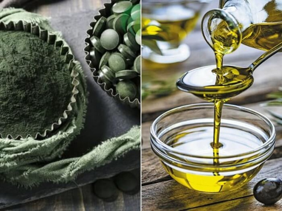 Mặt nạ tảo xoắn trị nám với tinh chất dầu ô liu