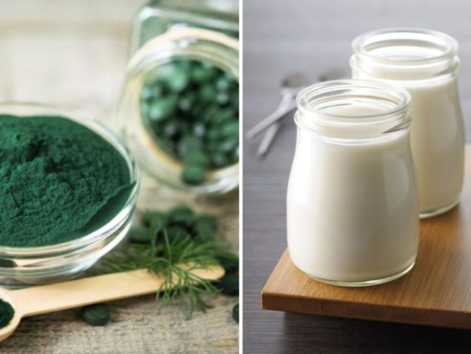 Mặt nạ tảo xoắn và sữa chua trị nám
