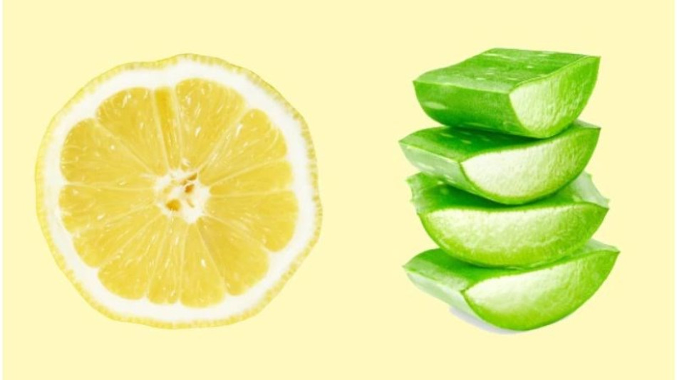 Mặt nạ thu nhặt lỗ chân lông bằng nha đam tươi và chanh