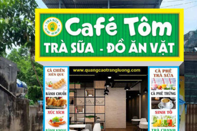 Mẫu biển quảng cáo quán ăn vặt