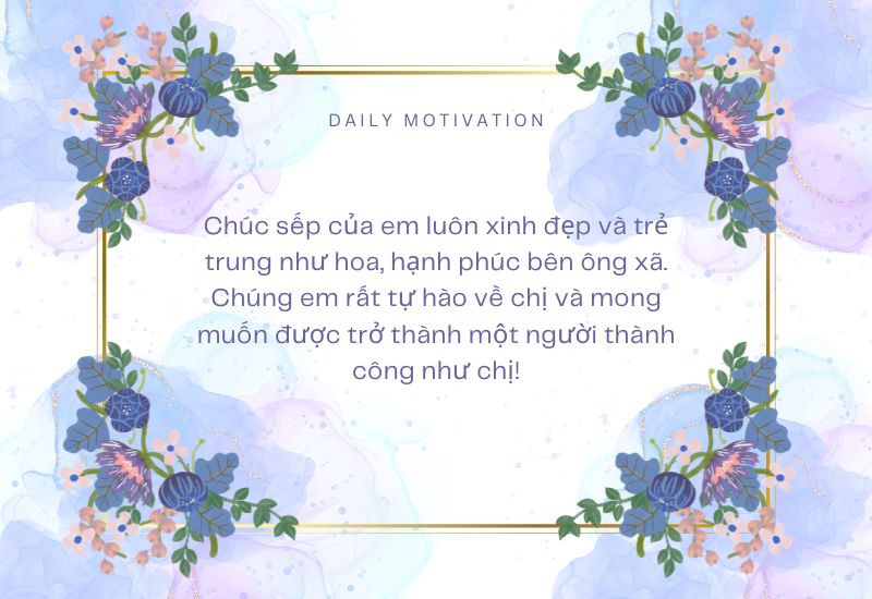 Mẫu chúc 8/3 cho các nàng đã có gia đình