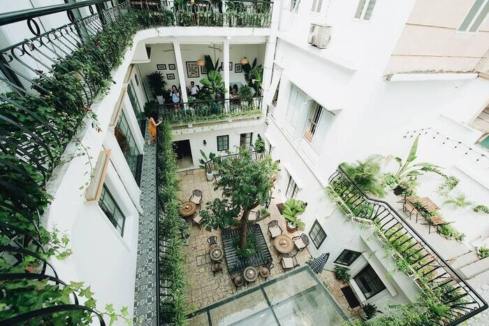 Mẫu quán cafe sân vườn