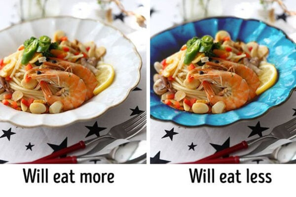 Màu sắc đĩa ăn để giảm cân