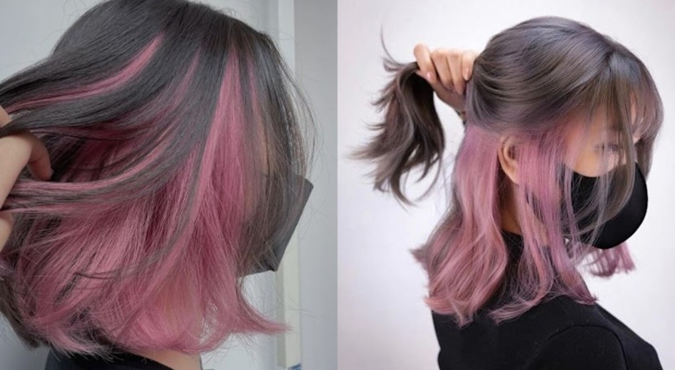 Màu tóc hồng khói trendy