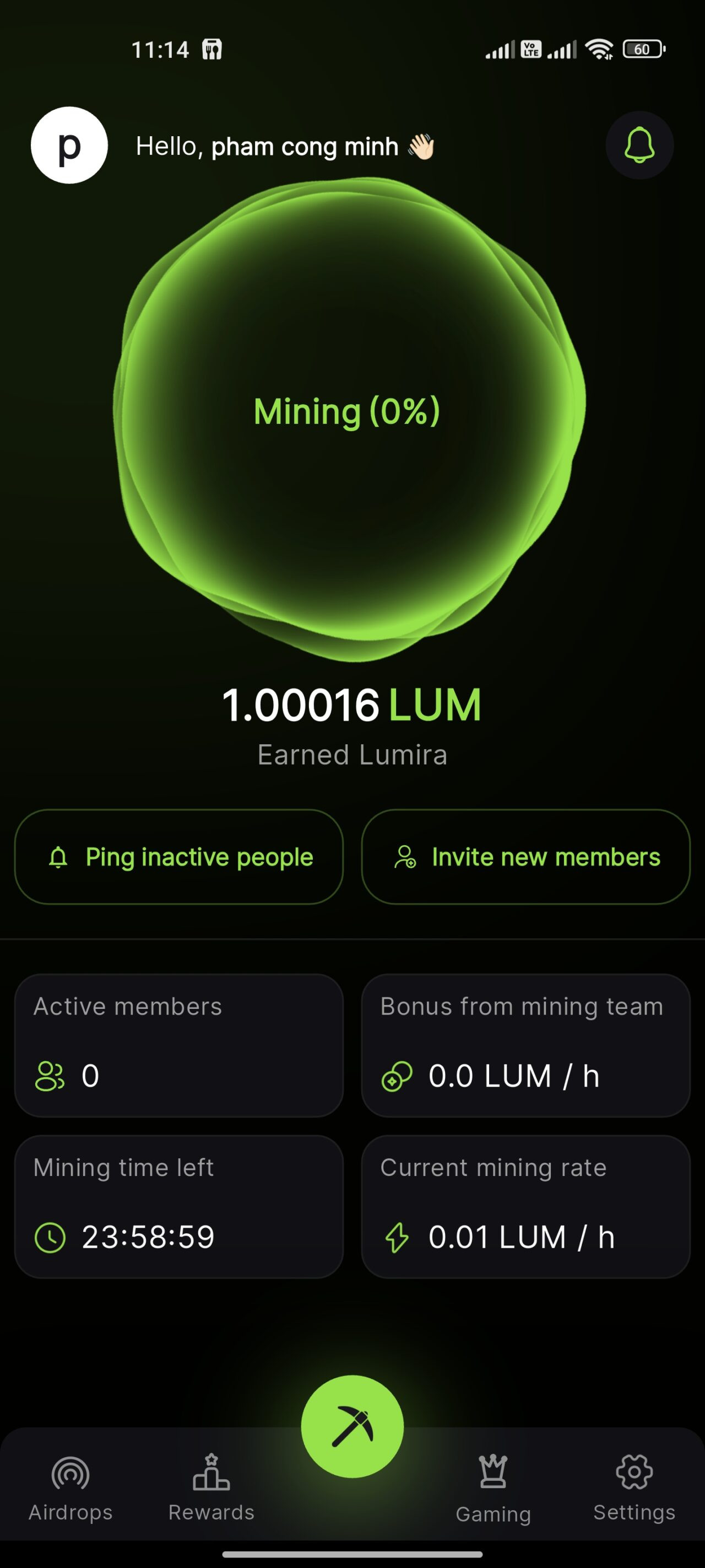 mining lumira coin