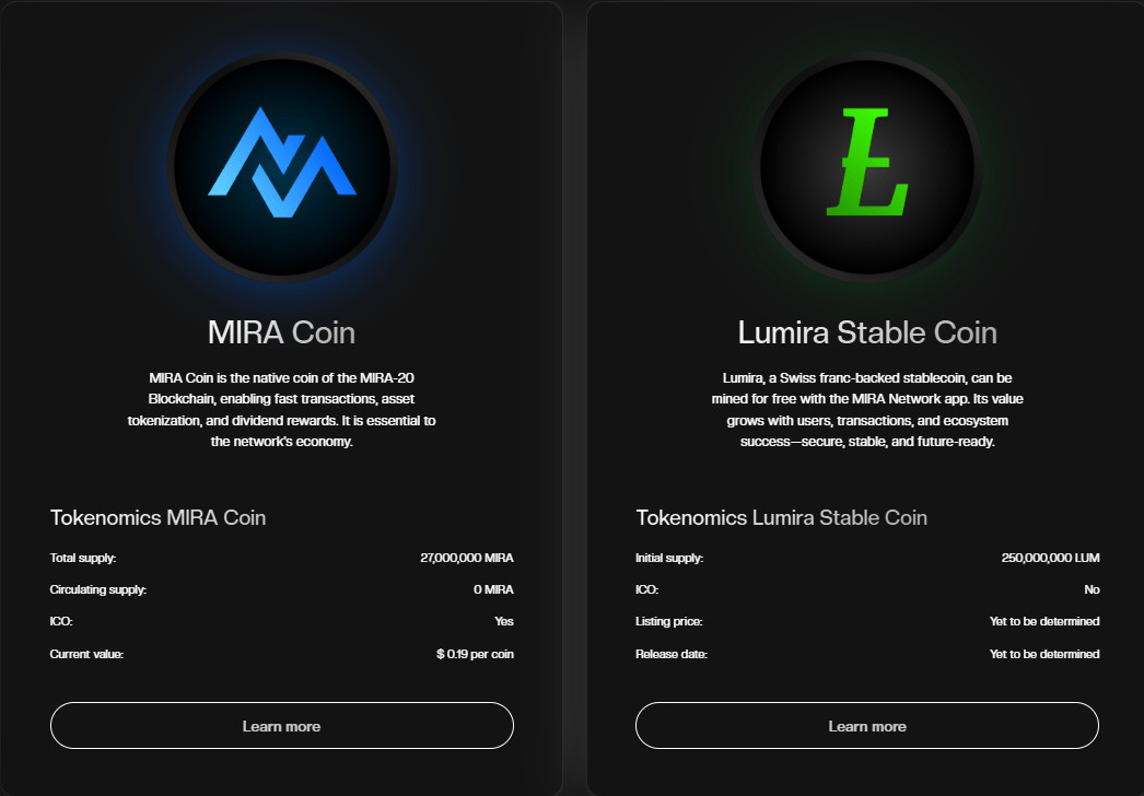 mira coin lumira coin