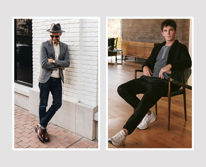 Mix áo Henley với vest