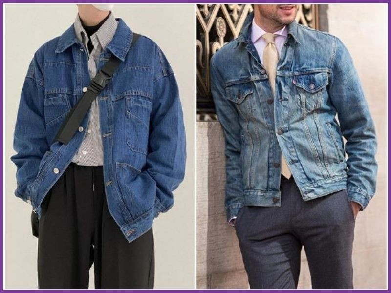 Mix sơ mi slim-fit với áo khoác