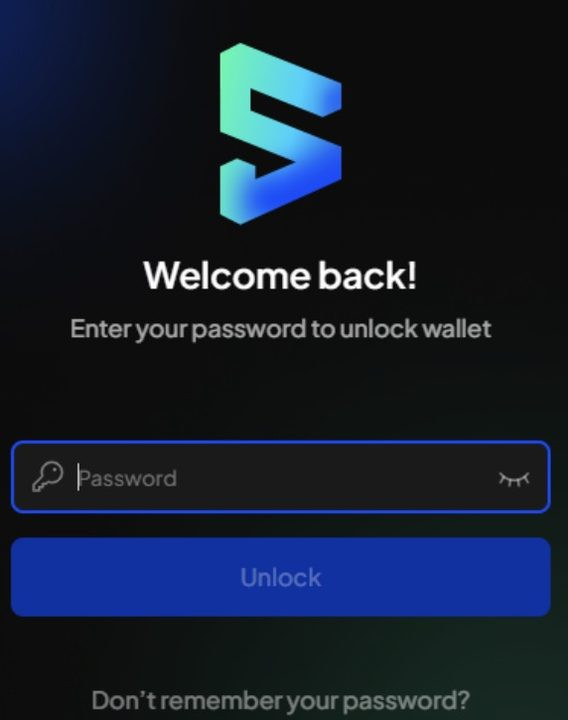 Mở khóa ví SubWallet