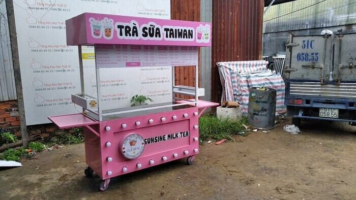 Mở quán trà sữa cần bao nhiêu vốn với mô hình xe đẩy?