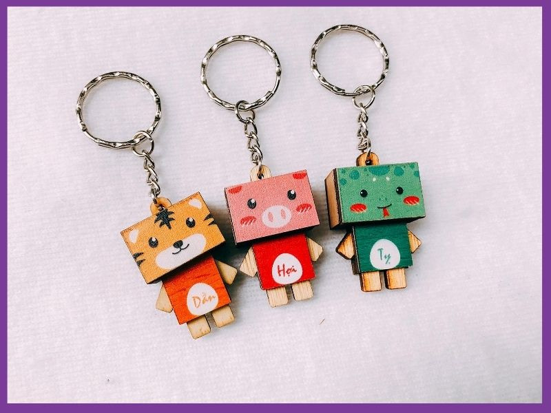 móc khoá tặng bạn bè là con gái