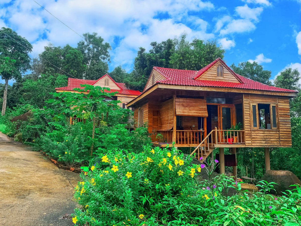 Mỗi căn phòng như ngôi nhà nhỏ xinh giữa núi rừng