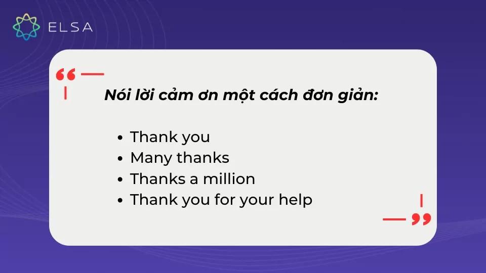 Cách Nói Lời Cảm Ơn Bằng Tiếng Anh Đơn Giản và Trang Trọng