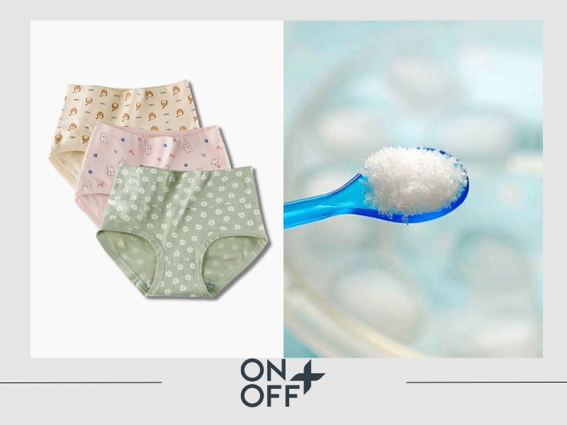 ngâm quần lót trong nước muối