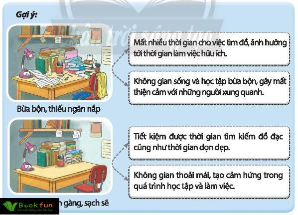 Ngăn nắp trong không gian làm việc