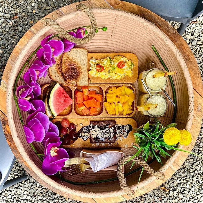 Nguyên liệu địa phương phong phú cho bữa sáng