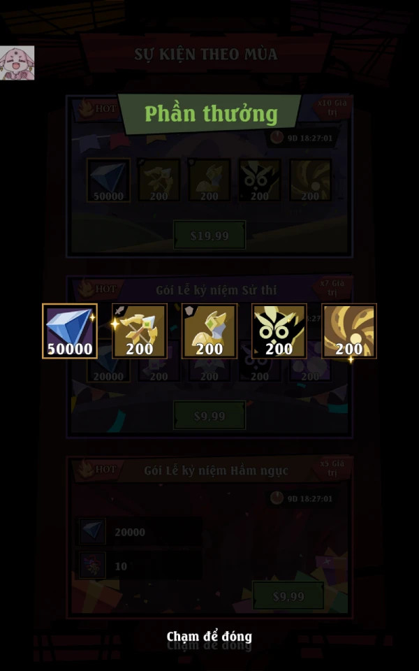 Nhân vật Stickman trong chế độ RPG