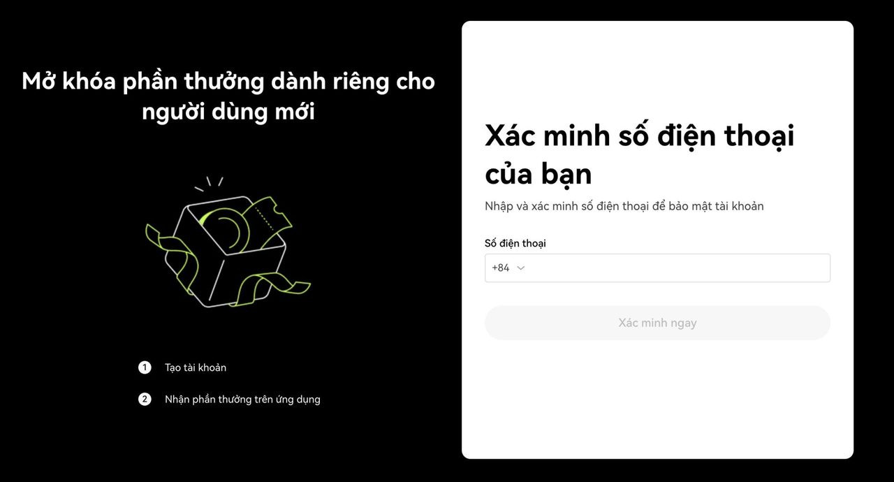 Nhập mã xác nhận