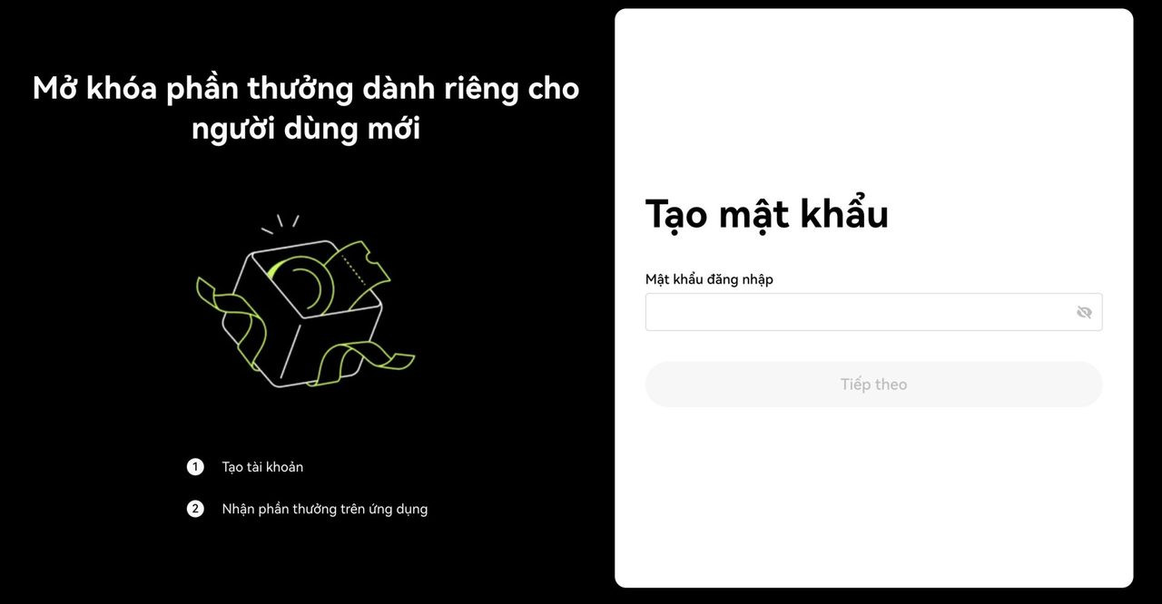 Nhập mật khẩu cho tài khoản