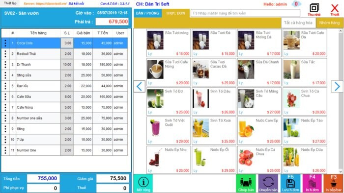 Phần mềm bán hàng offline Dân Trí Soft