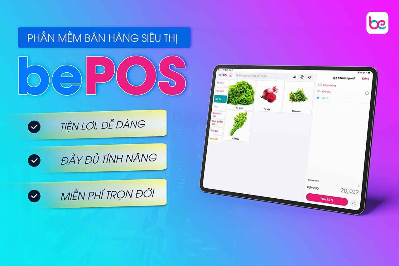 Phần mềm bán hàng siêu thị bePOS