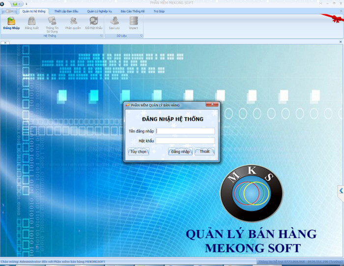 Phần mềm quản lý bán hàng điện máy Mekong Soft