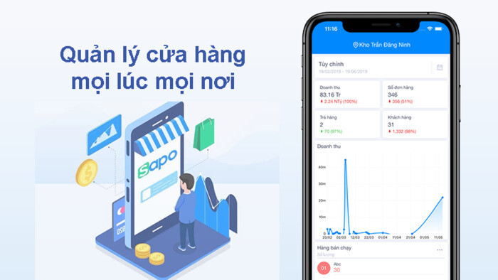 Phần mềm quản lý bán hàng giày dép Sapo