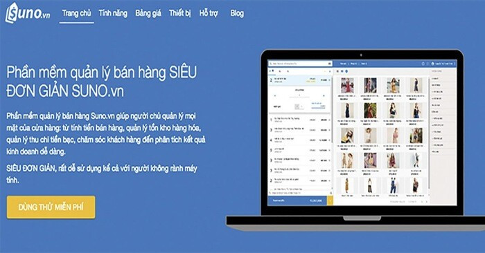 Phần mềm quản lý bán hàng nội thất Suno