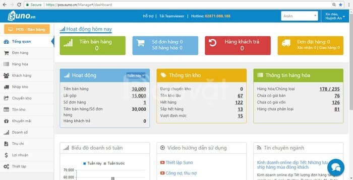 Phần mềm quản lý bán hàng Suno