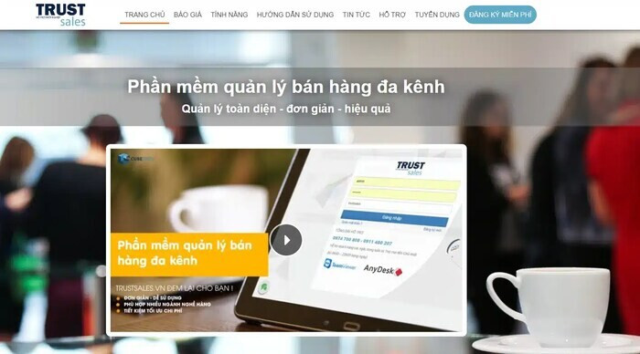 Phần mềm quản lý bán hàng tạp hoá TrustSales