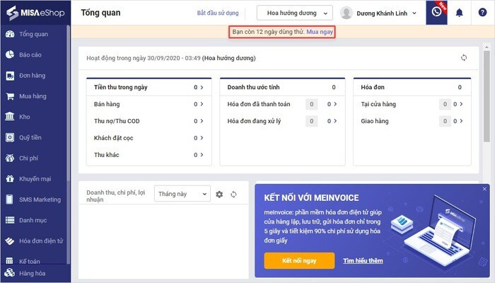Phần mềm quản lý bán mỹ phẩm Misa eShop