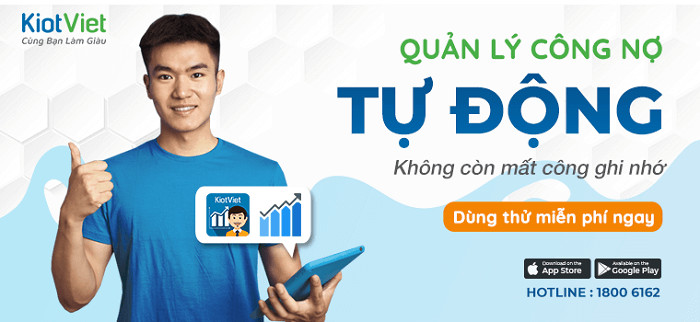 Phần mềm quản lý công nợ tự động của KiotViet