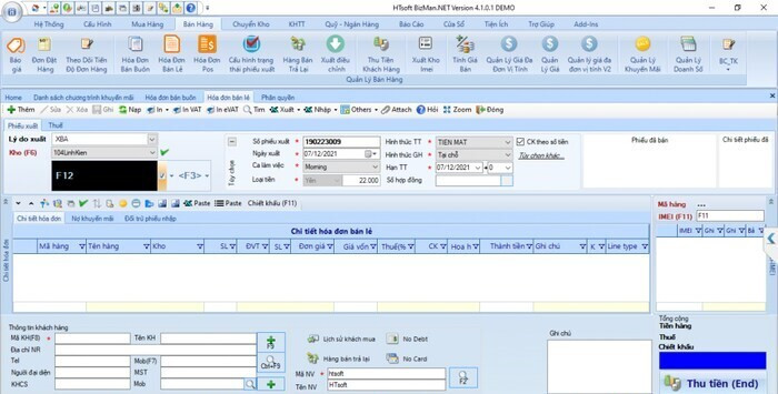 Phần mềm quản lý cửa hàng quần áo HTsoft