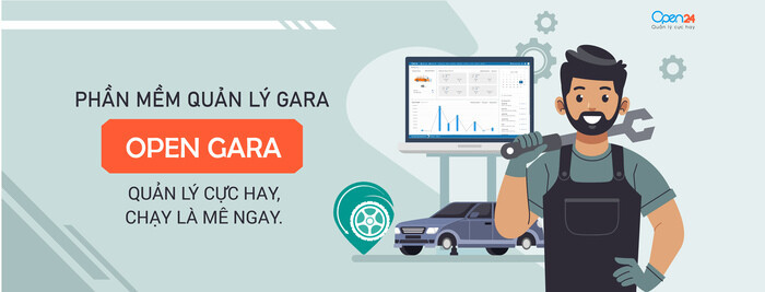 Phần mềm quản lý dịch vụ sữa chữa ô tô Open24