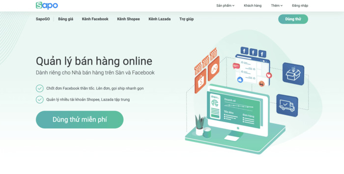Phần mềm quản lý hàng hóa Sapo