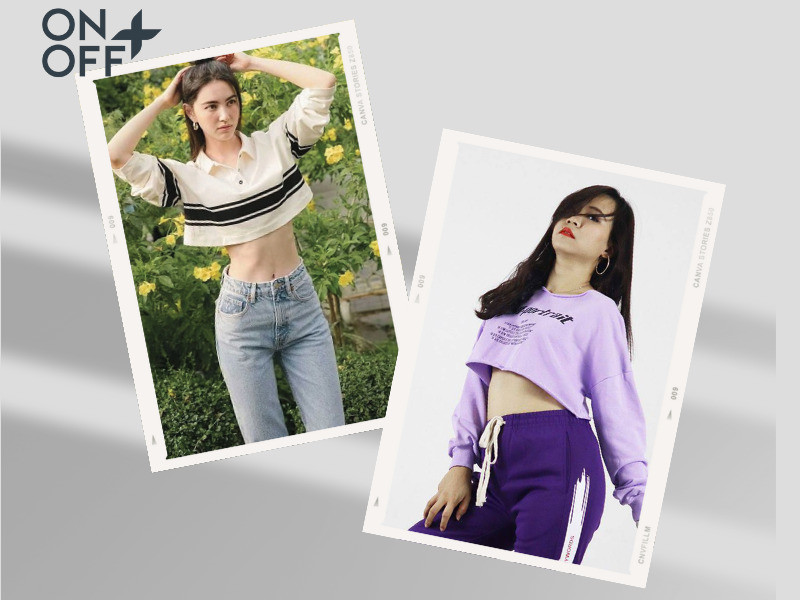 Phối áo croptop form rộng với quần skinny