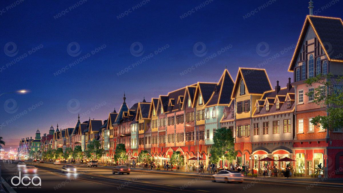 Phối cảnh phân khu Hy Lạp