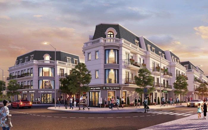 Phối cảnh Vincom Shophouse Đông Hà