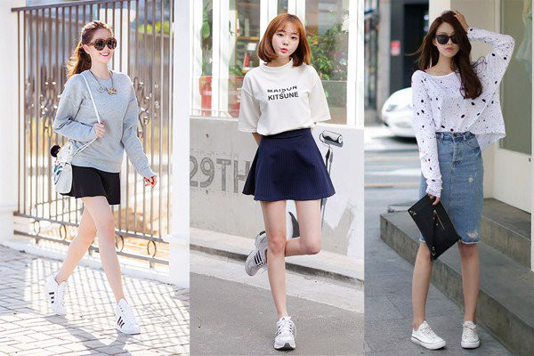 Phối đồ hài hòa với giày thể thao