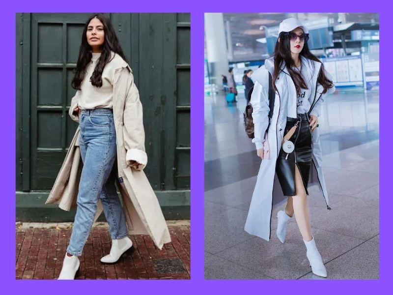 Phối đồ với boot trắng