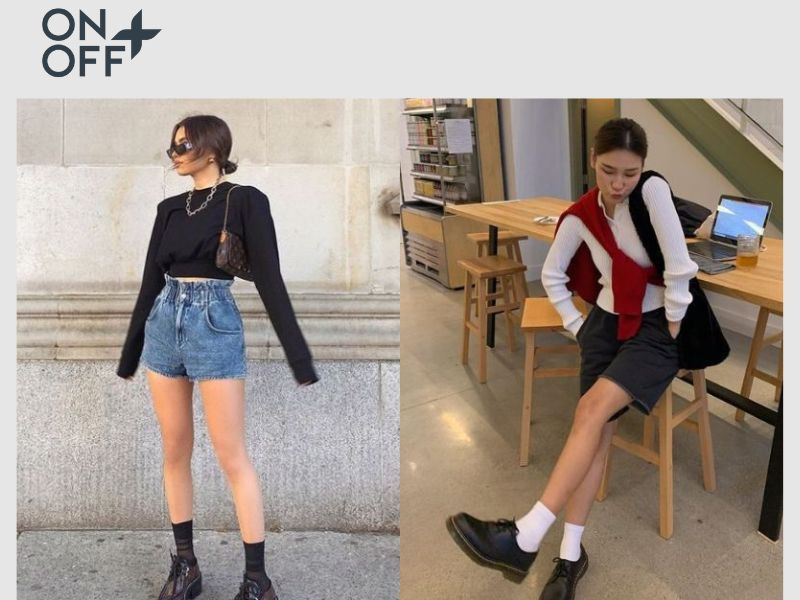 phối với quần short