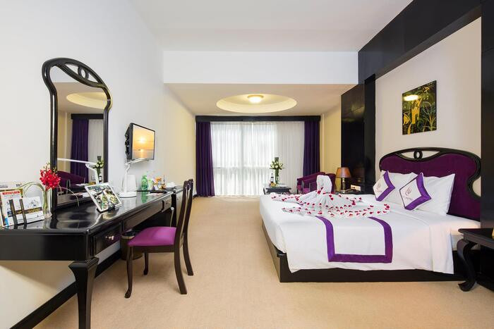 Phòng nghỉ Deluxe City View tại TTC Cần Thơ