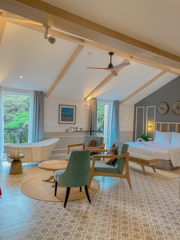 Phòng nghỉ dưỡng tại Golden Boutique Hotel Măng Đen