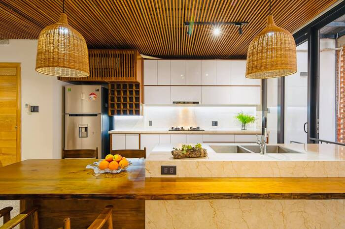 Phòng nghỉ hiện đại tại Mây Villa