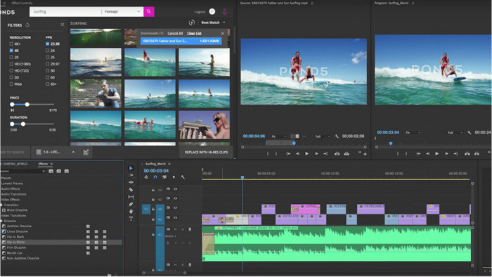 Premiere là công cụ cắt video chuyên nghiệp