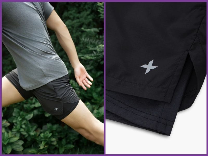 Quần short 2 lớp polyester, chất lượng cao