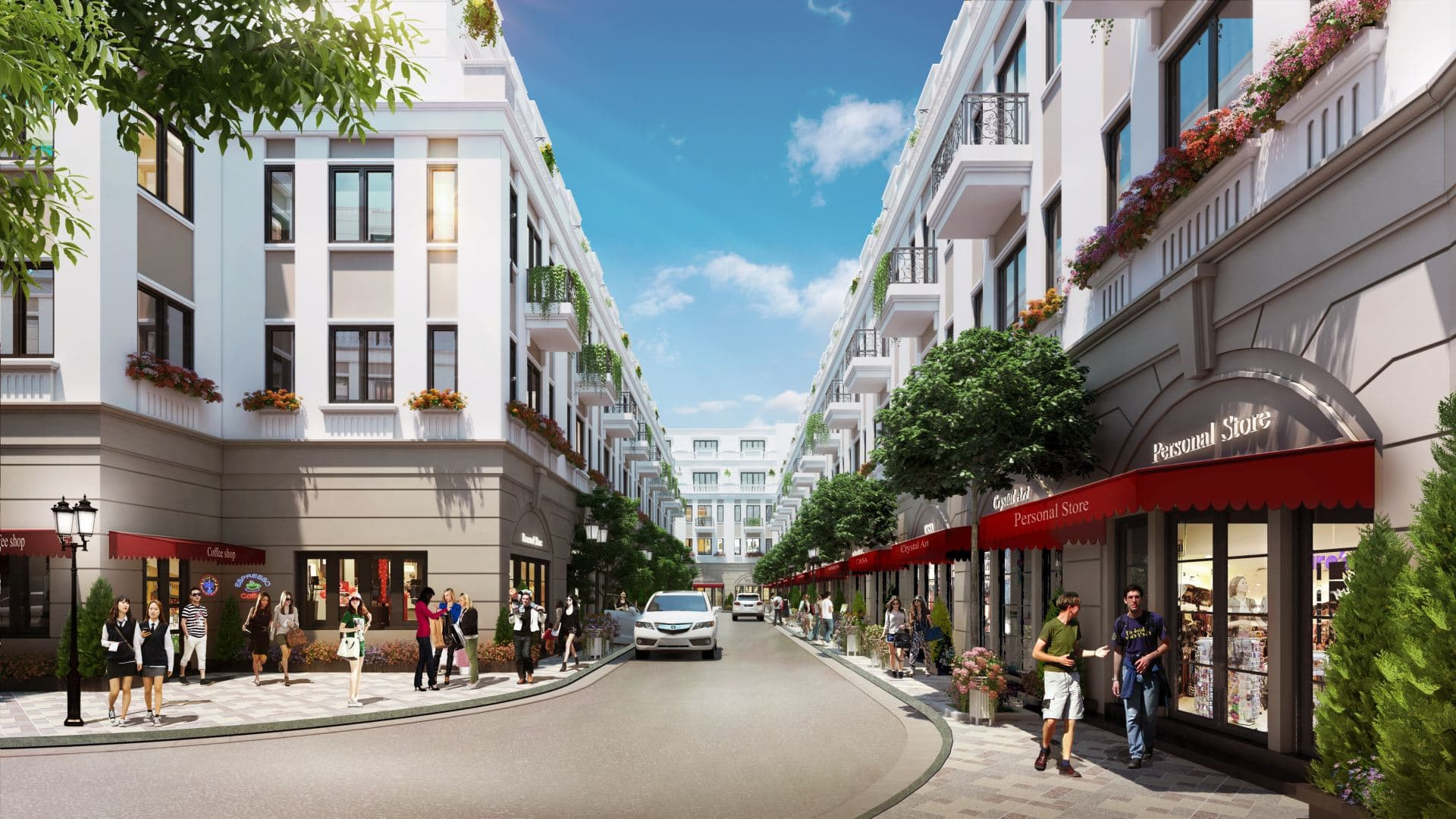 Quần thể tiện ích lớn của shophouse Vin Đan Phượng