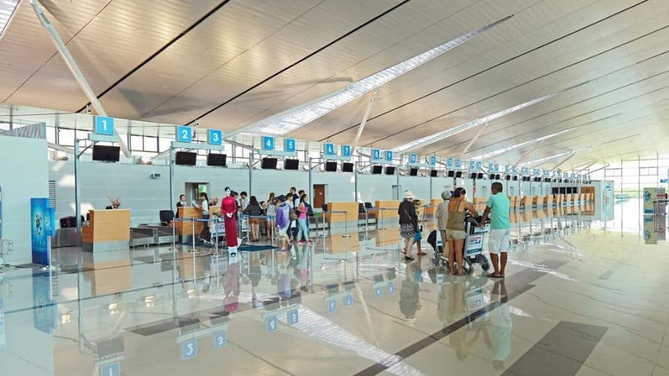 Quầy làm thủ tục ở sân bay Phú Quốc