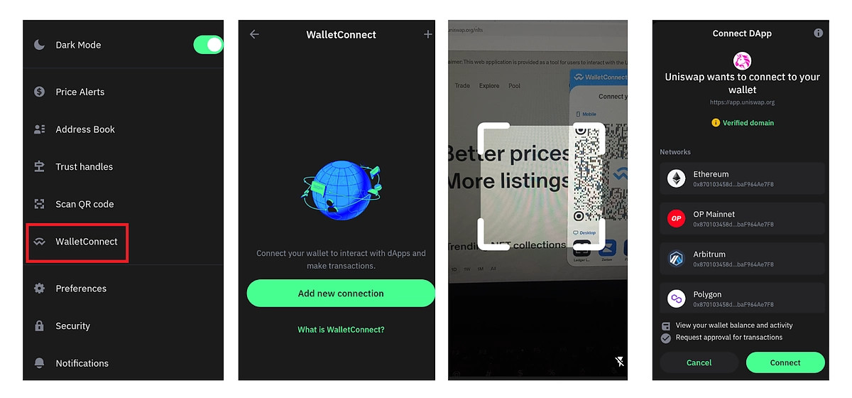 Quét mã QR để kết nối