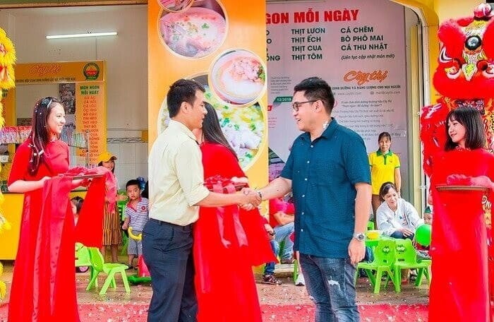 Quy trình nhượng quyền cháo dinh dưỡng Cây Thị